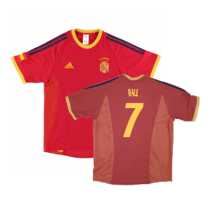 Spain 2002-04 Home Shirt (Good) (Raul 7)