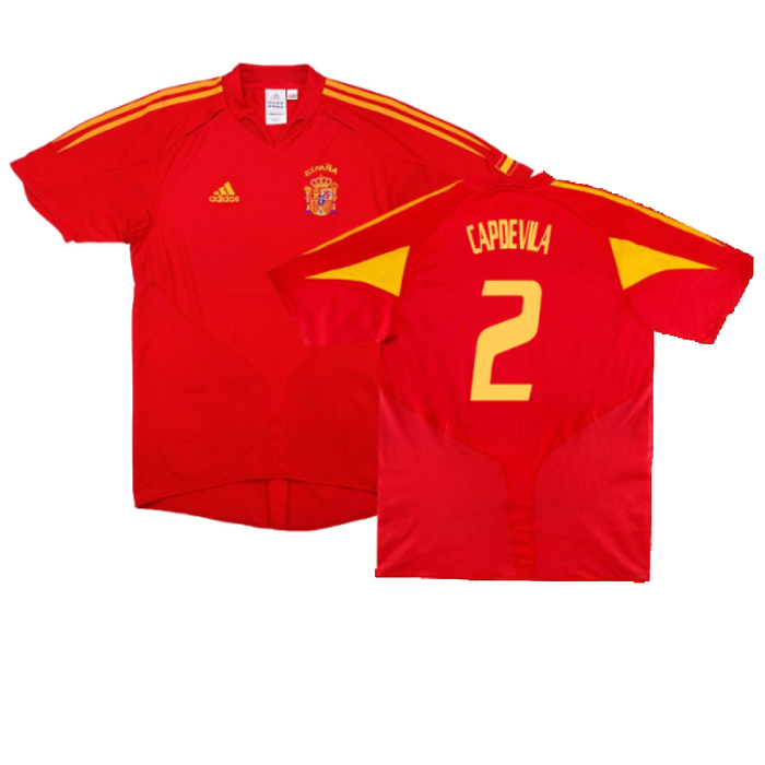 Spain 2004-2006 Home Shirt. (Very Good) (Capdevila 2)