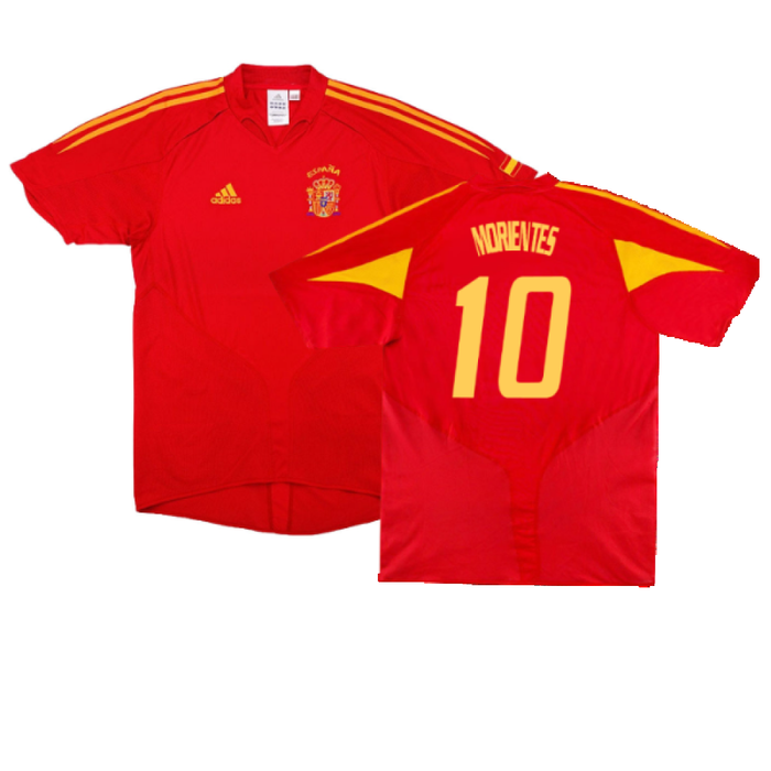 Spain 2004-2006 Home Shirt. (Very Good) (Morientes 10)