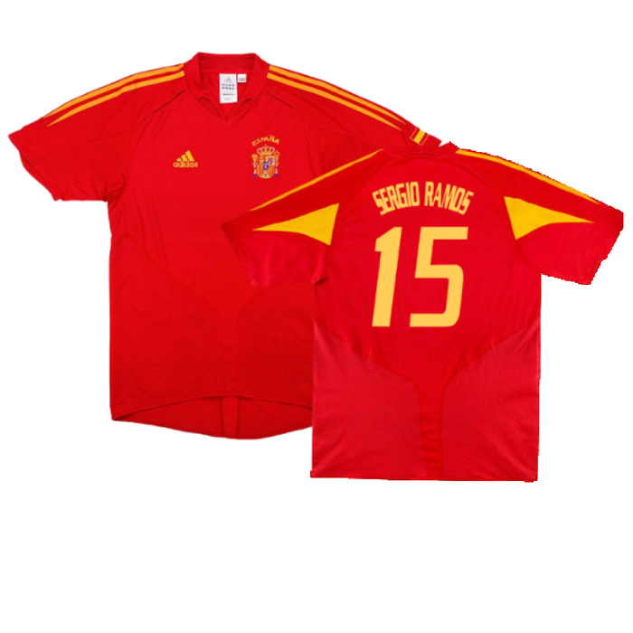 Spain 2004-06 Home Shirt (S) (Excellent) (Sergio Ramos 15)