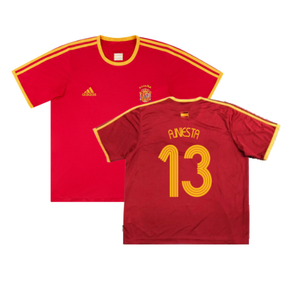 Spain 2006-07 Basic Home Shirt (S) (Excellent) (A.Iniesta 13)_0