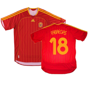 Spain 2006-08 Home Shirt (S) (Excellent) (Fabregas 18)_0