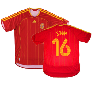 Spain 2006-08 Home Shirt (S) (Excellent) (Senna 16)_0