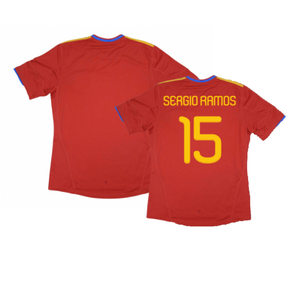 Spain 2010-11 Home Shirt (XL) (Excellent) (Sergio Ramos 15)_0