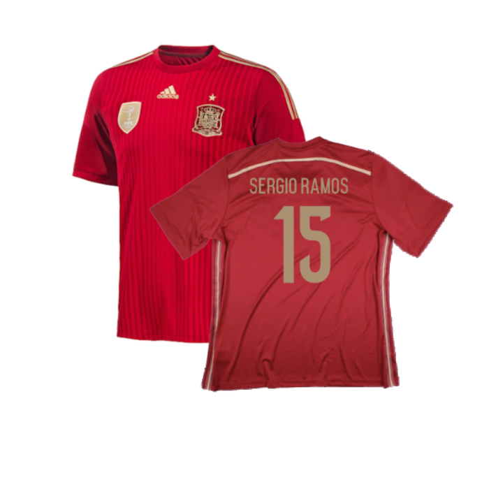 Spain 2014-15 Home Shirt (XS) (Excellent) (Sergio Ramos 15)