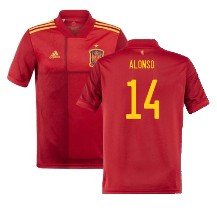 Spain 2020-21 Home Shirt (S) (Good) (ALONSO 14)