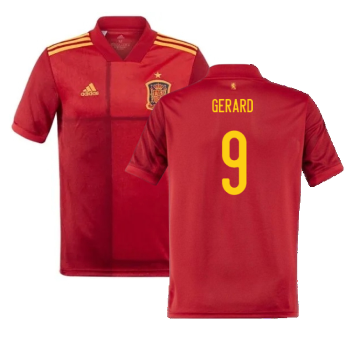 Spain 2020-21 Home Shirt (S) (Good) (GERARD 9)