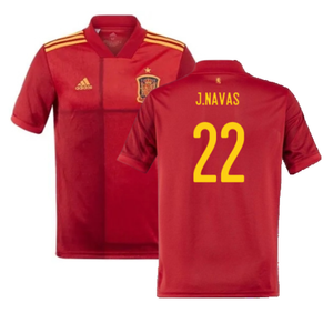 Spain 2020-21 Home Shirt (S) (Good) (J.NAVAS 22)_0