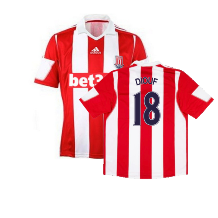 Stoke 2013-14 Home Shirt (XL) (Excellent) (DIOUF 18)