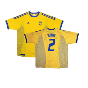 Sweden 2002-03 Home Shirt (XXL) (Excellent) (Mellberg 2)_0