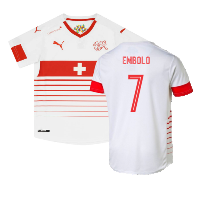 Switzerland 2016 Away Shirt (M) (Excellent) (Embolo 7)