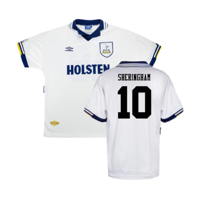 Tottenham 1993-95 Home (Excellent) (Sheringham 10)