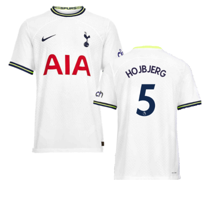 Tottenham 2022-23 Home Shirt (XL) (HOJBJERG 5) (Mint)