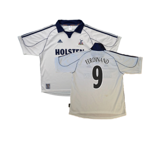 Tottenham Hotspur 1999-01 Home Shirt (XL) (Very Good) (Ferdinand 9)_0