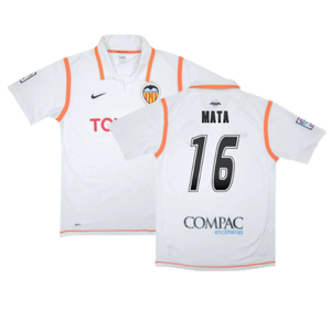 Valencia 2007-08 Home Shirt (XL) (Excellent) (Mata 16)_0