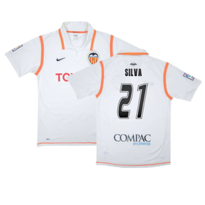 Valencia 2007-08 Home Shirt (XL) (Excellent) (Silva 21)_0