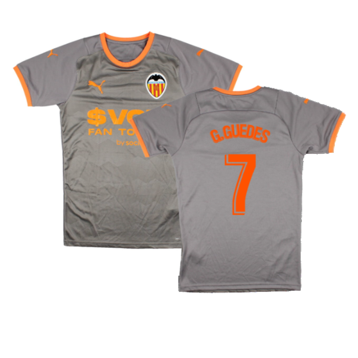 Valencia 2021-22 Fourth Shirt (XL) (Mint) (G.GUEDES 7)