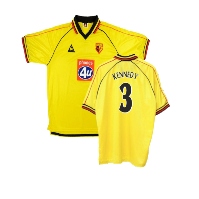 Watford 1999-01 Home Shirt (XXL) (Mint) (Kennedy 3)