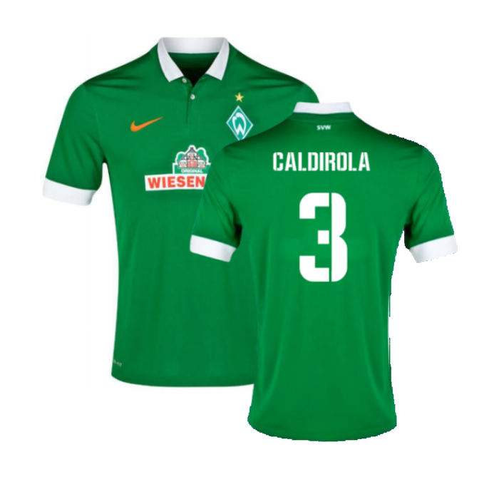 Werder Bremen 2014-15 Home Shirt (L) (Mint) (Caldirola 3)