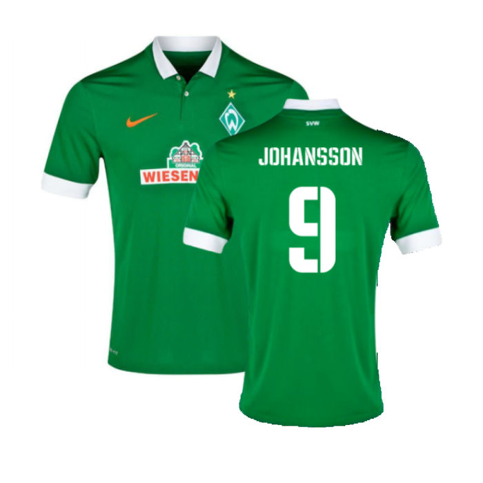 Werder Bremen 2014-15 Home Shirt (L) (Mint) (Johansson 9)