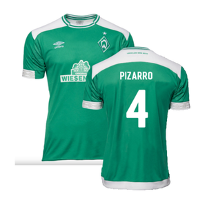 Werder Bremen 2018-19 Home Shirt (M) (Mint) (Pizarro 4)_0