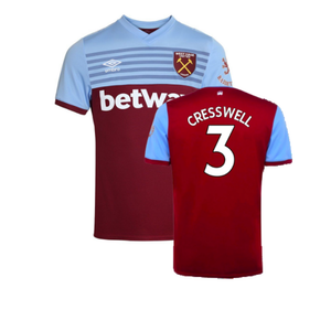 West Ham United 2019-20 Home Shirt (S) (Good) (CRESSWELL 3)_0