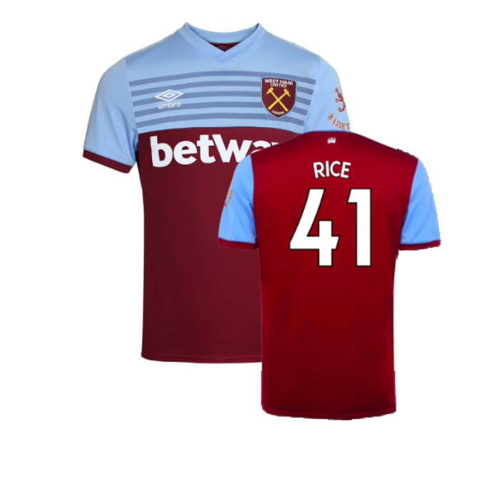 West Ham United 2019-20 Home Shirt (Excellent) (RICE 41)