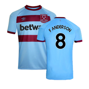 West Ham United 2020-21 Away Shirt (M) (F ANDERSON 8) (Mint)_0