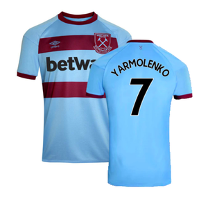 West Ham United 2020-21 Away Shirt (M) (YARMOLENKO 7) (Mint)_0