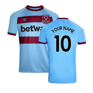 West Ham United 2020-21 Away Shirt (M) (Your Name 10) (Mint)_0