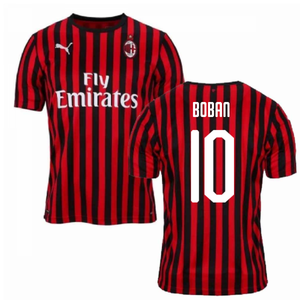 2019-2020 AC Milan Puma Home Football Shirt (BOBAN 10)_0