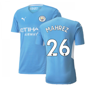 2021-2022 Man City Authentic Home Shirt (MAHREZ 26)_0