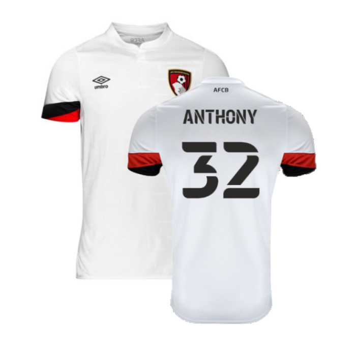 Bournemouth 2021-22 Away Shirt (Sponsorless) (L) (Anthony 32) (Mint)